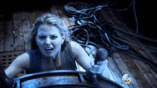 Once Upon A Time Season 3x01  The Big Fight in The Ship "The Heart Of The Truest Believer" (HD)