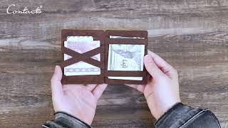 Amazing! Look at this Leather Magic Card Holder！