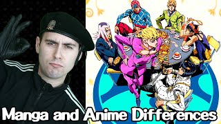 JOJO ANIME & MANGA DIFFERENCES PART 5 REACTION | Jojo Reaction JoJo's Bizarre Adventure Reaction