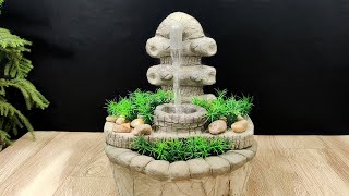 Beautiful very nice table top waterfall fountain water fountain making at home