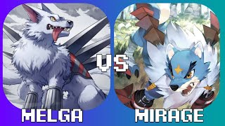 BT15 MirageGaogamon vs Metalgarurumon