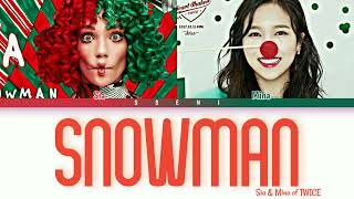 Sia & Mina of Twice - "snowman" lyrics [color coded] Mix by Hopee!