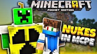 Nuclear Creeper in Minecraft 1.2 - MCPE 1.2 NUKE Addon 3.0 - Nuclear Mobs (Minecraft PE 1.2)