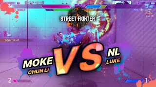 SF6 → Moke (Chun Li) vs NL (Luke)  - Street Fighter 6