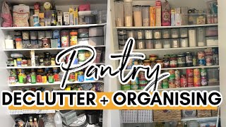 DECLUTTER MY ENTIRE PANTRY| before & after *satisfying*