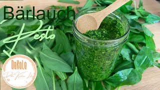 Bärlauch haltbar gemacht mit dem Thermomix  - unsagbar leckeres Bärlauch Pesto aus frischen Blättern