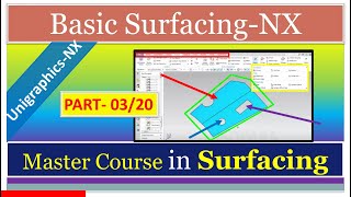 NX Basic Surface Operation | Part 3/20 | Master in Surfacing | Unigraphics | ISOPARA