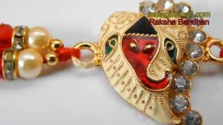 Golden Metal Ganesha Rakhi