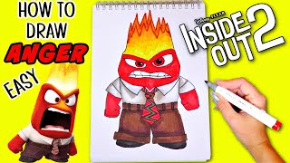 Disney PIXAR Inside Out 2: How to Draw ANGER Easy!