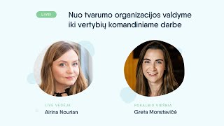 Nuo tvarumo organizacijos valdyme iki vertybių komandos darbe