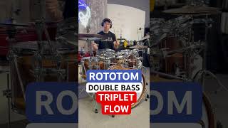 Roto-Tom Double Bass Triplet Flow - Improvised Drum Solo #doublebass #drumsolo #triplets