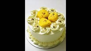 Simple and easy rasmalai cake decorating| rasmalai cake design ideas| #cake #rasmalai #shorts