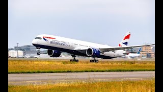 VERY HARD LANDING!!! British Airways Boeing 777 Best Pilot Skill  At Tokyo Airport