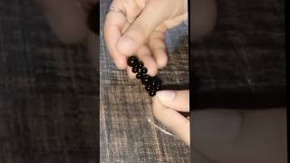 DIY very pretty black bracelet 🖤🫶🏻 it's very easy#homemade  #viralshort#2024#handmade #bracelet#diy