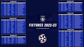 Indian Super League Fixtures of 2022-23 Season || ISL