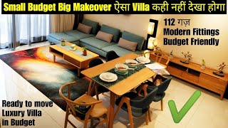 112 Gaj luxury Villa Near Chandigarh - Small Place Big Makeover - 3 BHK - Riverdale Aerovista Mohali