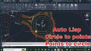 Auto Lisp to convert circles into points and points into circles