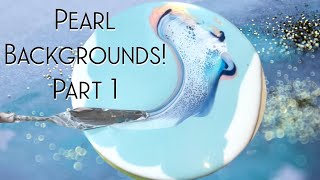 #327 Sparkly Pearl Bloom Backgrounds! Part 1 😍 Fluid art/ pour painting