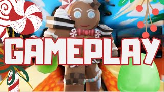 GAMEPLAY with the GINGERBREAD KIT…(Roblox Bedwars)