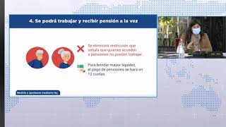 Ministra de Economía Alva explica Nueva Propuesta sistema pensiones