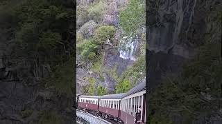 This Train Was CLOSE to the Waterfall 🚞 #shorts #train #trainviews