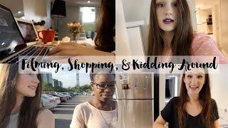 Filming, Shopping & Kidding Around