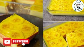 how to make banana dessert step by step