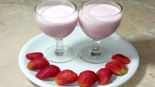 Strawberry Milkshake Recipe | Healthy Summer Drink | Ramadan Special Recipe | Style Of Best Khana