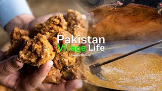 Pakistan Village Life | Gur Making | Pakistani Food | Traditional Jaggery Making Full Process