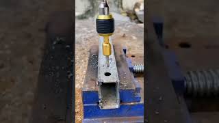 Hexagonal handle quick conversion chuck for electric drill press to pop chuck for electric drill