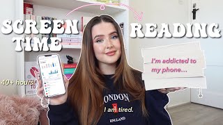 Swapping my phone SCREEN TIME with READING (for a week)📱📖💕 | Ella Rose Reads