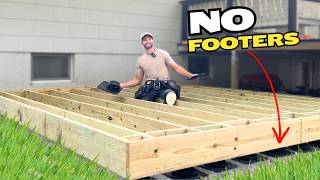 Easiest Deck That You Can Build by Yourself (No Permits, No Railing, & No Nonsense) - One Weekend