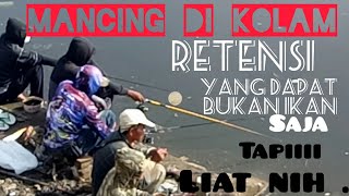 Kolam Retensi yang jadi vaforit baru untuk para pemancing