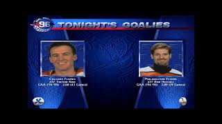 EA Sports NHL96 All-star Exhibition PHI 8 v CGY 1 - The Flyers play hard against the Flames