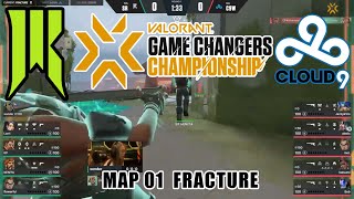 SR vs C9W - VALORANT Game Changers Championship 2022 - Semifinals - Day 5 - Map 1 Fracture