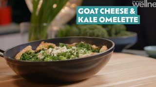 Zoe's Goat Cheese and Kale Soufflé Omelette