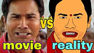 Collie no.1 train scene vs reality | train scene spoof | varun dhawan | funny animated spoof