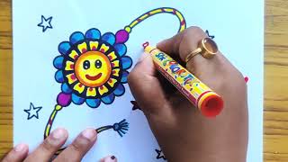 Rakhi drawing/how to draw raksha bandhan /raksha Bandhan special drawing/easy rakhi drawing