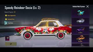 Speedy Reindeer Dacia - Upgradable Car - PUBG Mobile