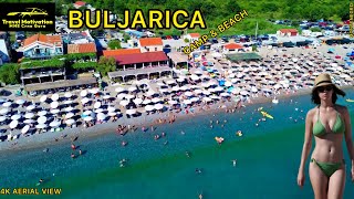 BULJARICA plaža, kamp i kupanje u Avgustu 2024 - BULJARICA Camp & Beach [4K Aerial View] Crna Gora