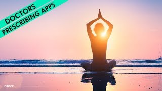 Can doctors prescribe a meditation app to help patients cope with health problems?