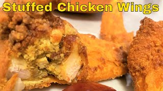 I Made Stuffed Chicken Wings | Stuffed With Cornbread Dressing