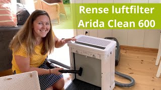 Rense luftfilter - Luftrenser - Arida Clean 600 støvsuge luftfilter.