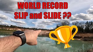 Can we break a world record?? Longest slip and slide