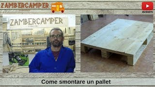 Come smontare un pallet, con pochi attrezzi