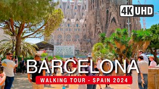 BARCELONA Walking Tour 4K - SPAIN 2024 Walk 🇪🇸 (▶162 min)