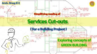 Drawing Reading// Services cut-outs #architecture #vimutti #civilengineering