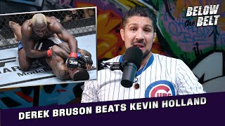 Reaction to Kevin Holland Loss vs Derek Brunson | BELOW THE BELT Clips