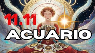 #ACUARIO♒NOTICIAS IMPACTANTES VIENEN 💥 EL PORTAL 11:11 TRAE ALGO FUERTE