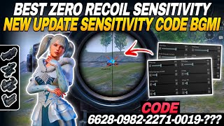 BEST🔥ZERO RECOIL SENSITIVITY BGMI | 3.4 UPDATE SENSITIVITY BGMI & PUBG | BGMI SENSITIVITY CODE TODAY